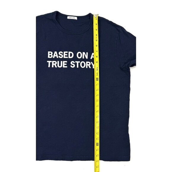 Hiro Clark T-Shirt Mens Size Large Navy Based On A True Story Short Sleeve - Picture 10 of 10